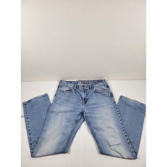 American Eagle Outfitters Other - American Eagle Jeans Mens 34x32 Light Wash Good Original Straight Distressed